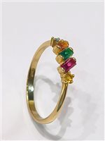 Anello Vidali Gioielli Donna in Oro giallo Smeraldo ANOR-89-34 - ANOR-89-34